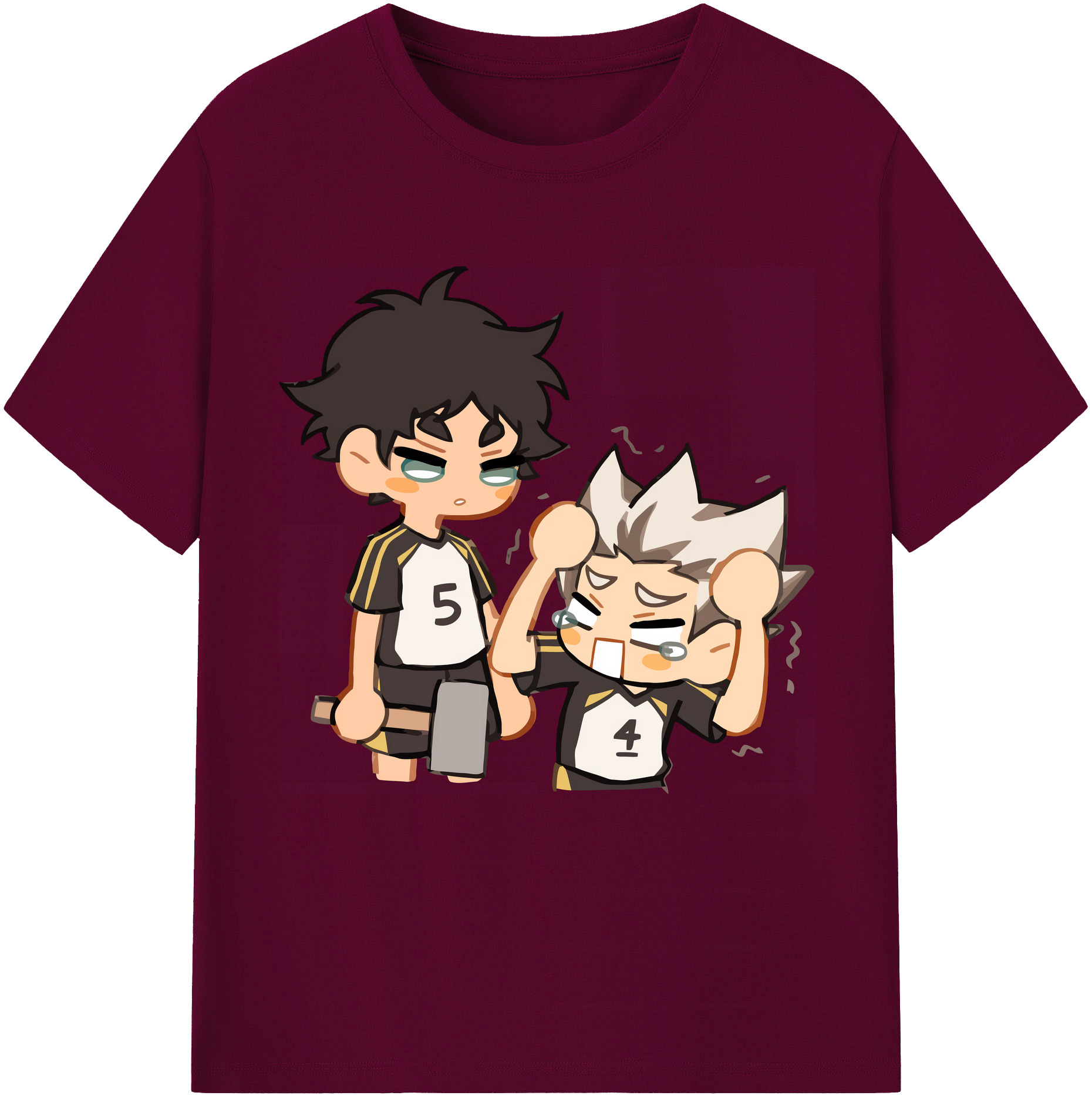（画像用） ハイキュー!! Haikyu!! レディースカジュアルプリントTシャツ（綿100％）